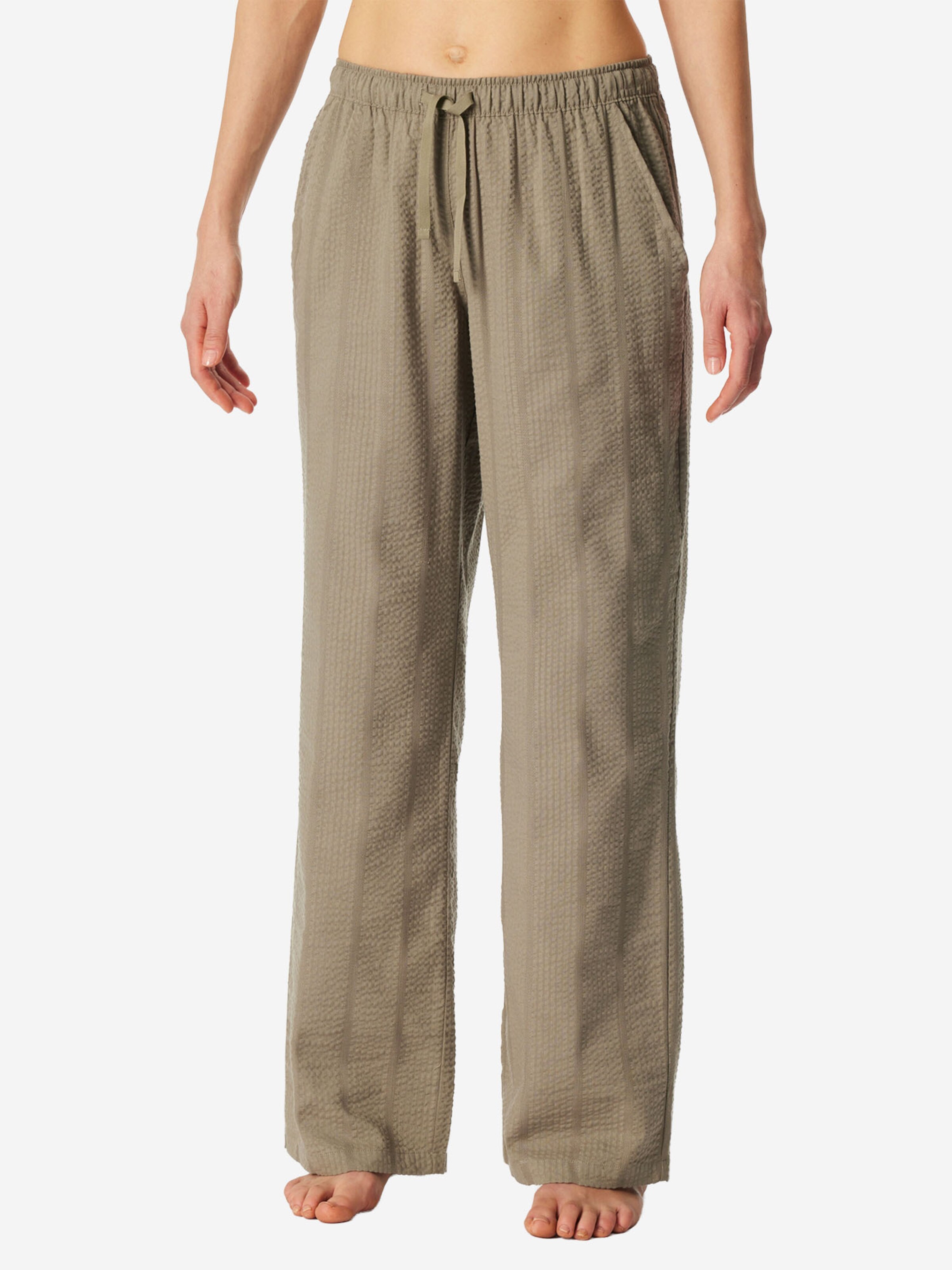 Pantalon de pyjama ' Mix Relax ' SCHIESSER en beige : devant