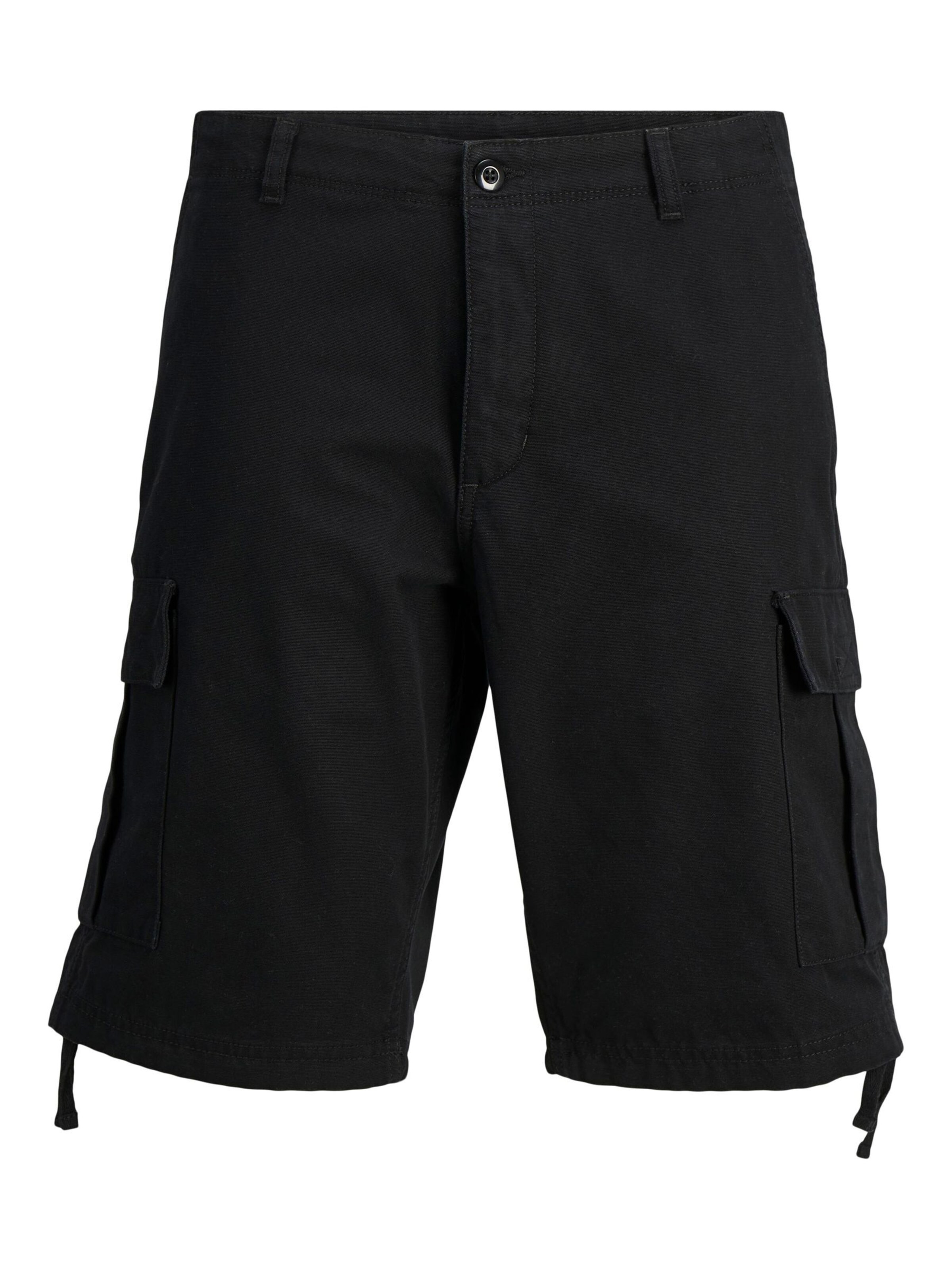 JACK & JONES regular Cargobukser i sort: forside