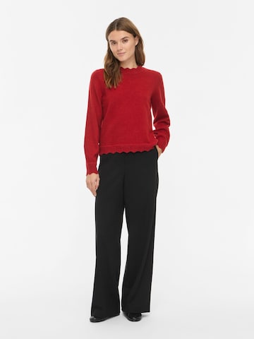 VILA Sweater 'VINIKOLINA' in Red