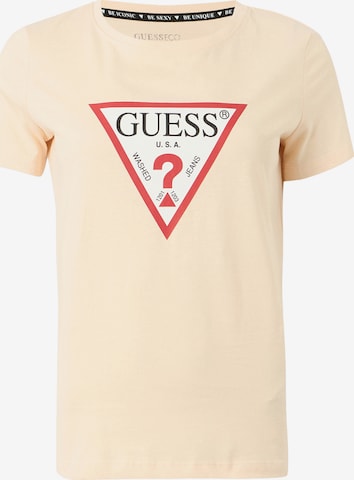 Maglietta di GUESS in giallo: frontale