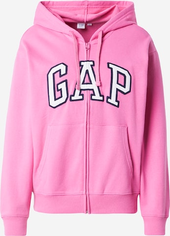 GAP Sweat jacket 'HERITAGE' in Pink: front