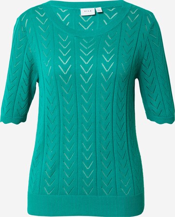 VILA Sweater 'Shelley' in Green: front