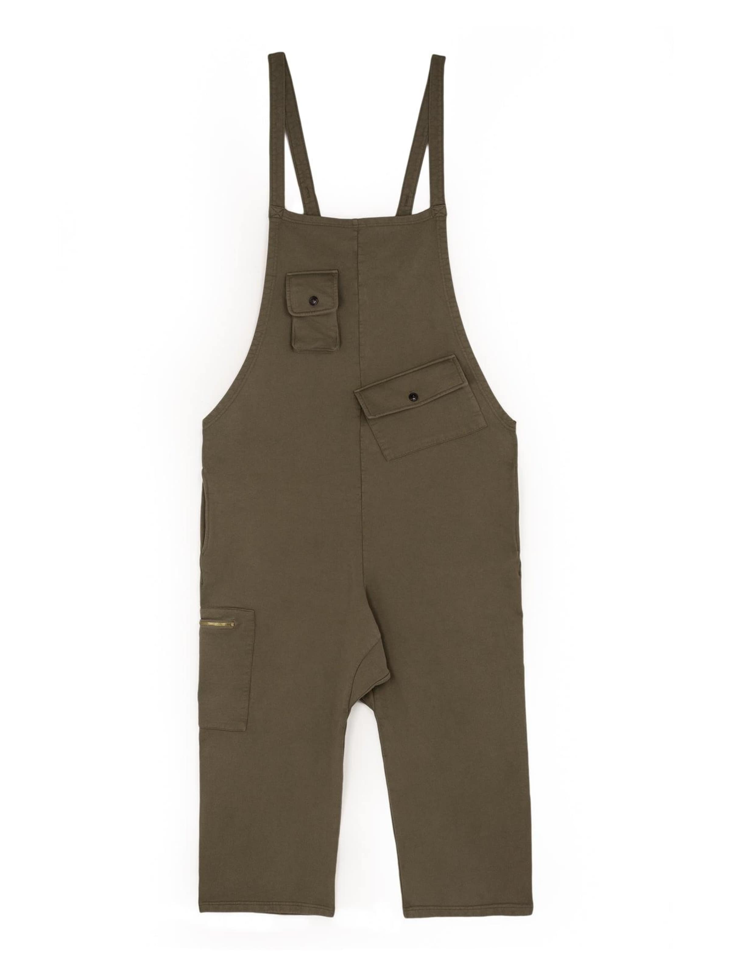 The Rad Black Kids - Ropa ancha Peto 'Tactical Overalls' en marrón: frente