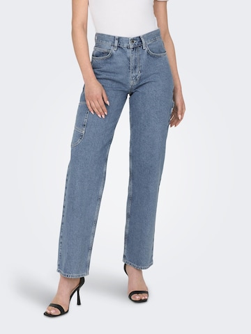 Regular Jeans cargo 'MALLI' JDY en bleu : devant