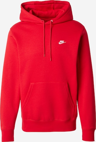 Nike SportswearSweater majica 'Club' - crvena boja: prednji dio