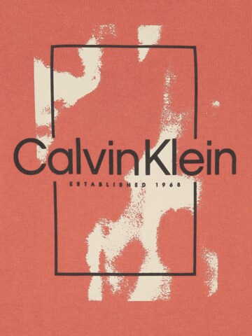 Calvin Klein Big & Tall Shirt in Orange