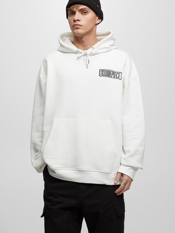 Pull&Bear Sweatshirt i hvid