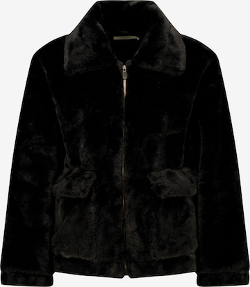 Manteau mi-saison Deeluxe en noir : devant
