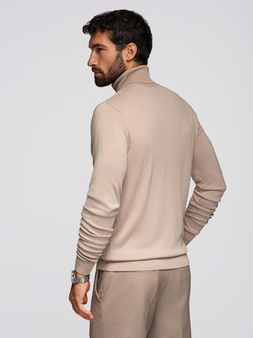 Pull-over 'OM-SWTN-0101' Ombre en beige