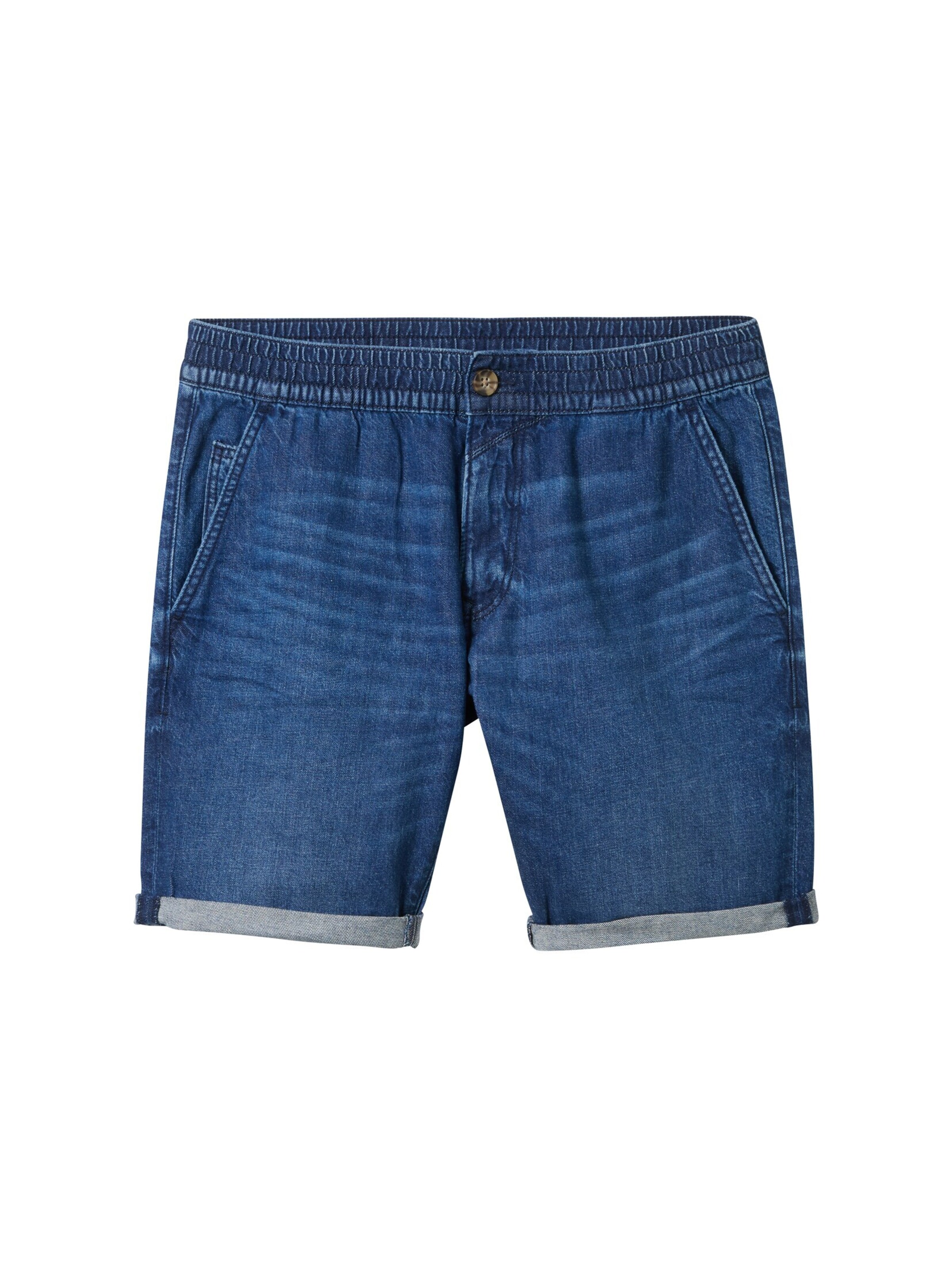 TOM TAILOR DENIM Regular Shorts in Blau: Vorderseite