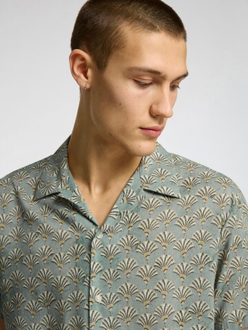 SELECTED HOMME Regular Fit Skjorte 'SLHAir' i grøn