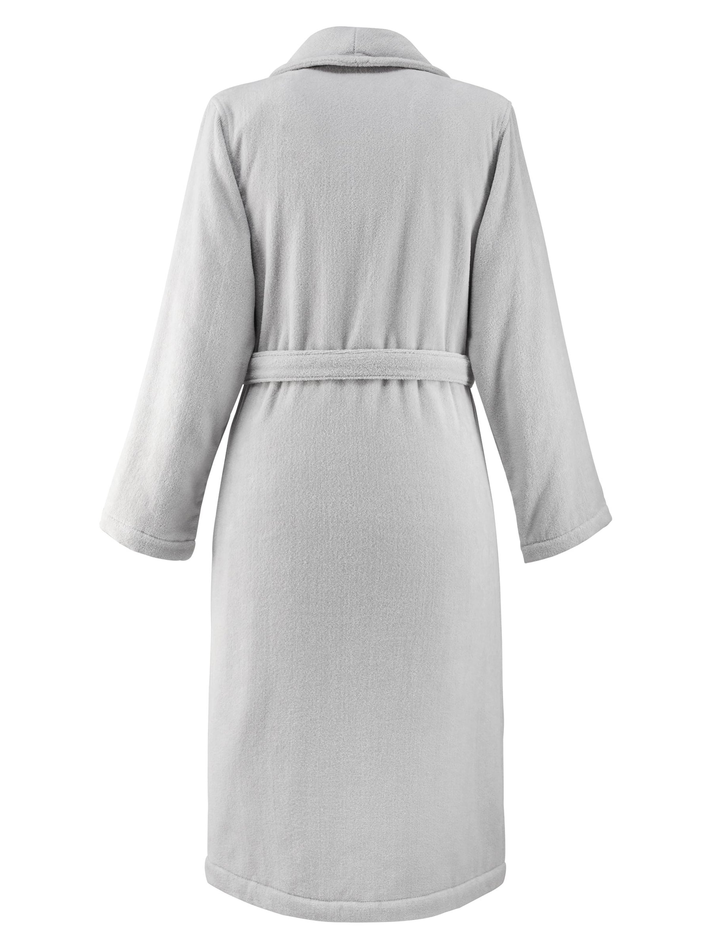 LACOSTE Long Bathrobe 'LRENE' in Grey