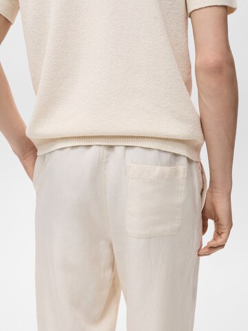 MANGO MAN Regular Trousers 'RUSTIC' in Beige