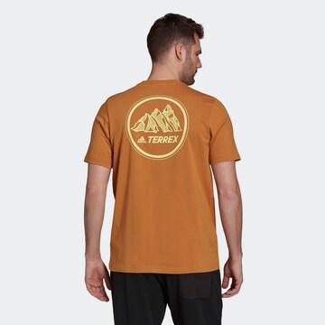 T-Shirt fonctionnel ADIDAS TERREX en marron