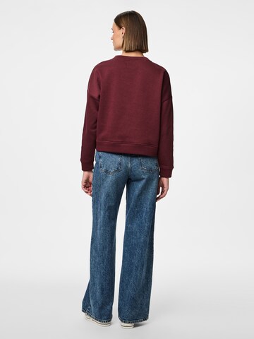 PIECES Sweatshirt 'PCChilli' i rød