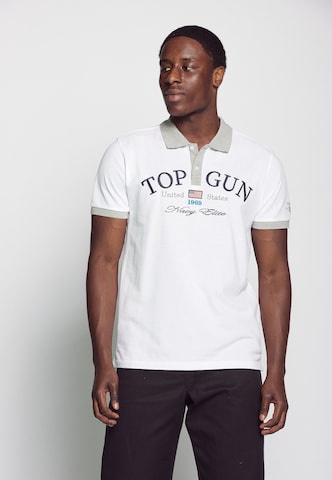 TOP GUN Shirt in Wit: voorkant