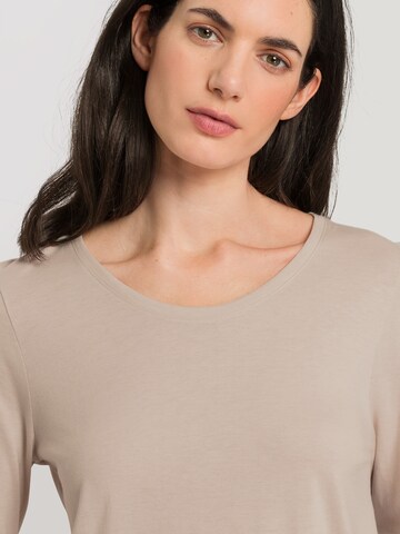 Hanro Pajama shirt 'Sleep & Lounge' in Beige