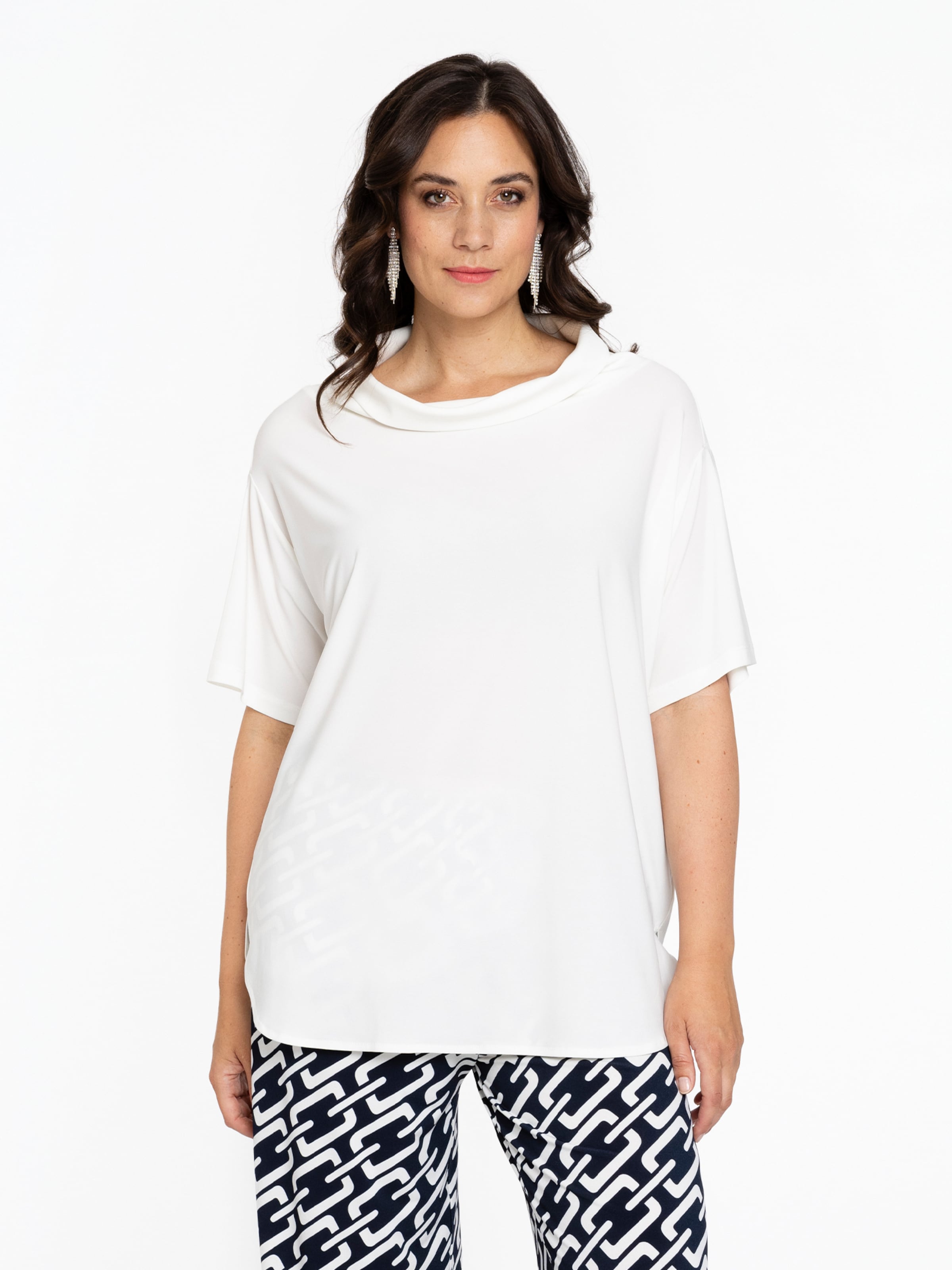 YOEK Tuniek in Beige: voorkant