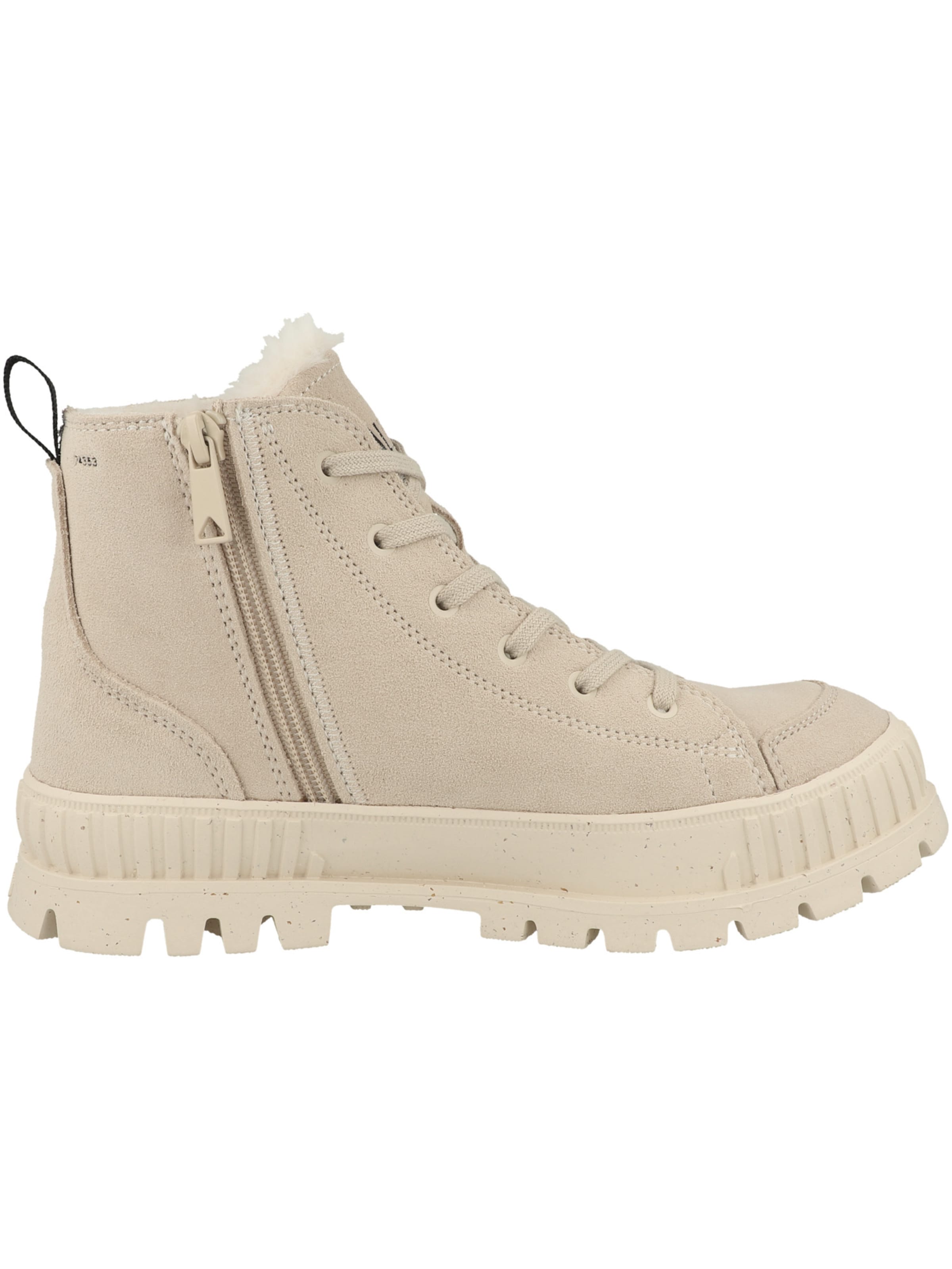 Palladium Schnürstiefelette 'Pallashock' in Beige