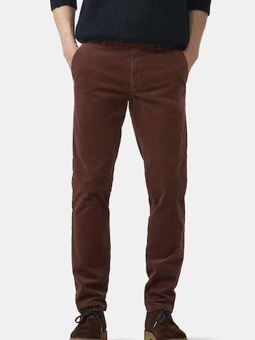 Regular Pantalon chino 'Lupus' MMX Germany en marron : devant