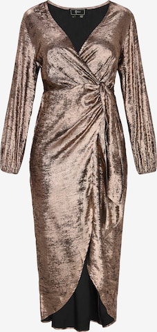 faina - Vestido de noche en bronce: frente