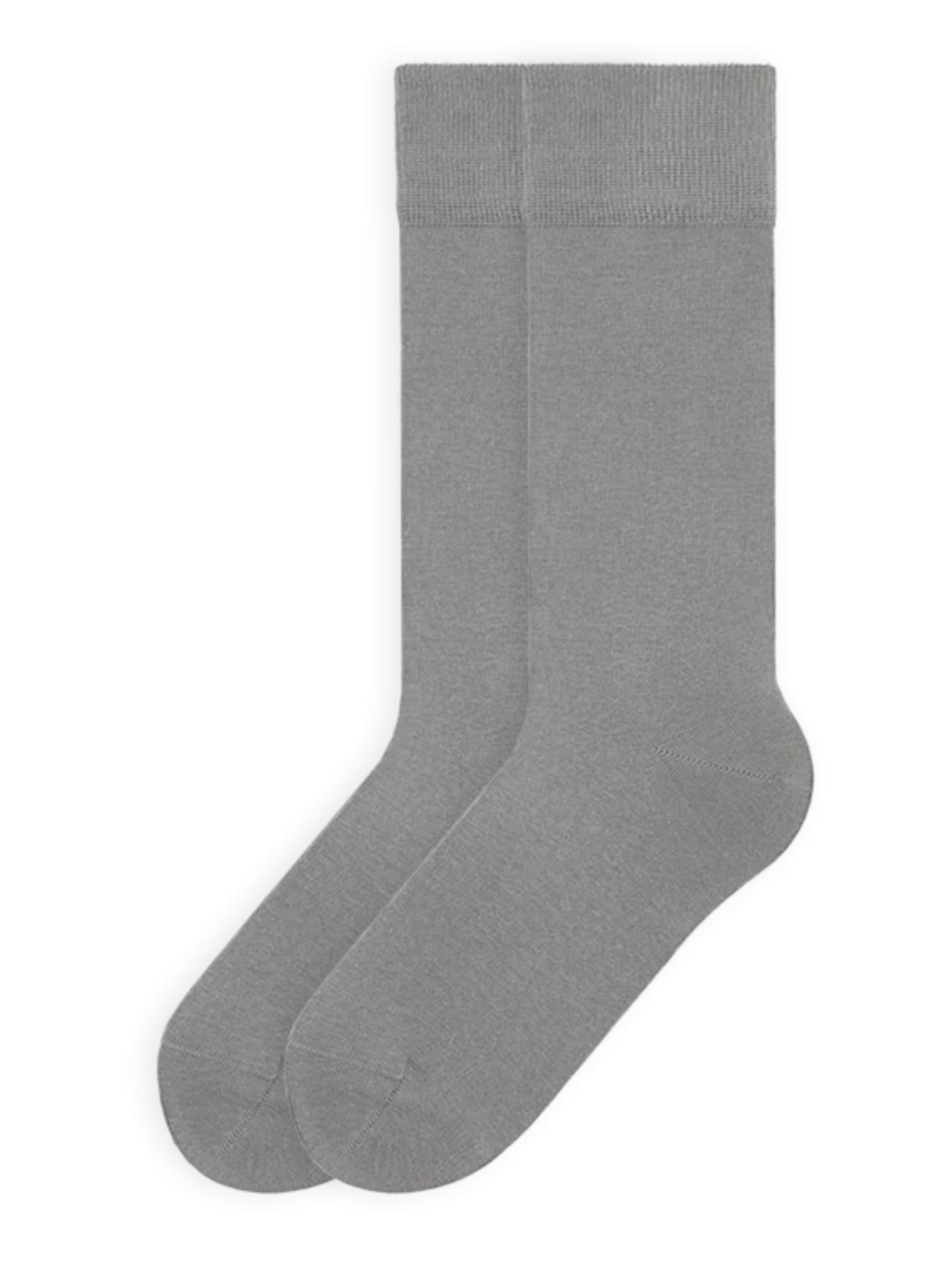 Von Jungfeld Socks 'Signature Innenbund' in Grey: front