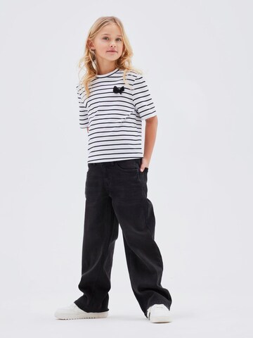 Wide leg Jeans 'NKFRose' de la NAME IT pe negru: față