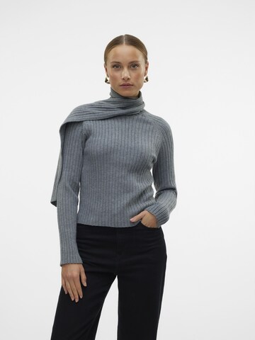 VERO MODA Trui 'ZOEY' in Grijs: voorkant