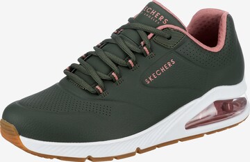 Baskets basses 'Uno' SKECHERS en vert : devant