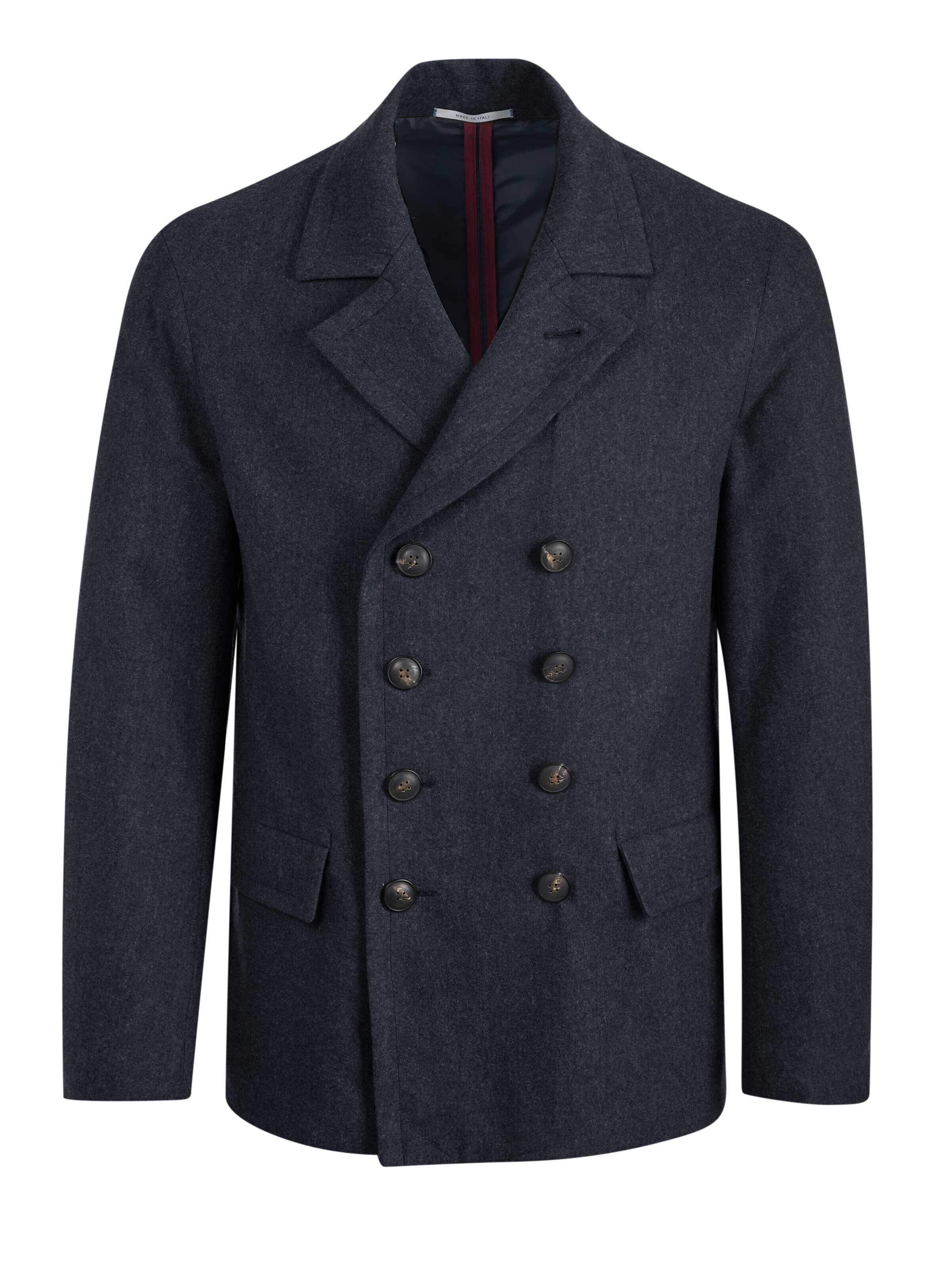 PAL ZILERI Between-Seasons Coat 'Pal Zileri Mantel' in Blue: front