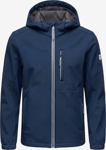 Ombre Tussenjas in Blauw: voorkant