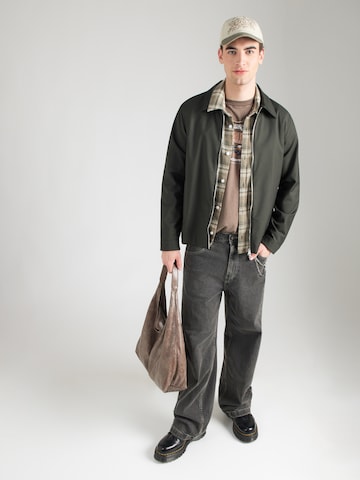 HOLLISTER Regular fit Button Up Shirt in Green