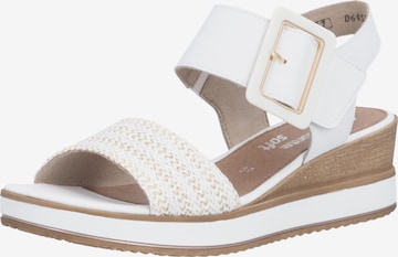 Sandales REMONTE en blanc : devant
