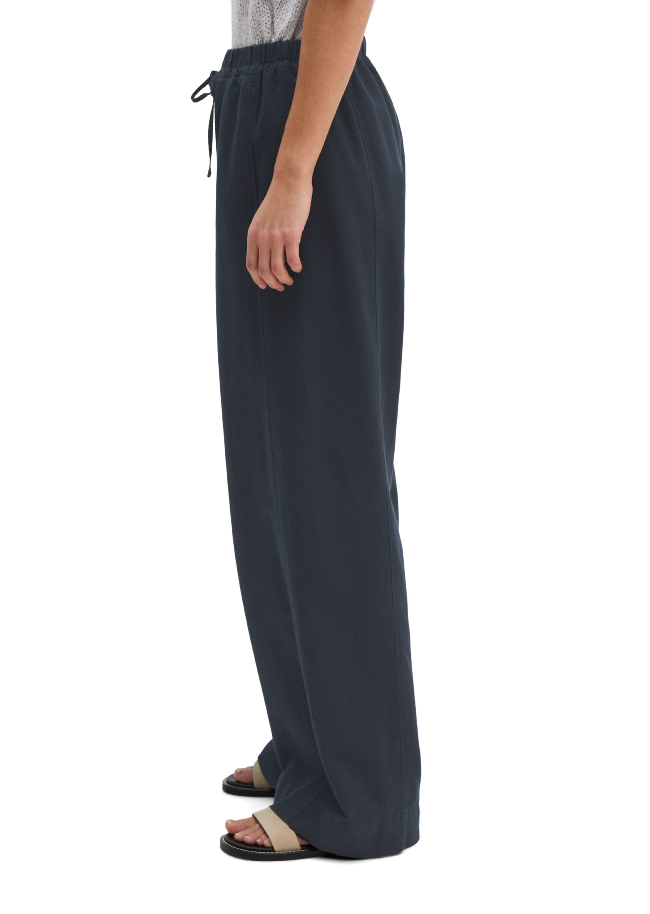 Marc O'Polo Wide leg Trousers in Blue