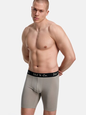 Phil & Co. Berlin - Calzoncillo boxer ' Long Boxer Briefs ' en negro