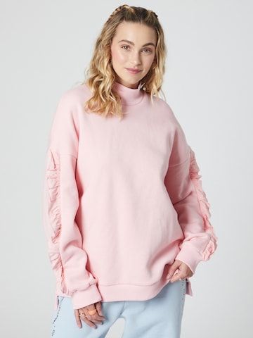 florence by mills exclusive for ABOUT YOU Sweatshirt 'Orchid' in Pink: predná strana