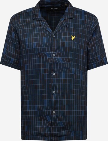 Lyle & Scott Regular fit Button Up Shirt in Blue: front