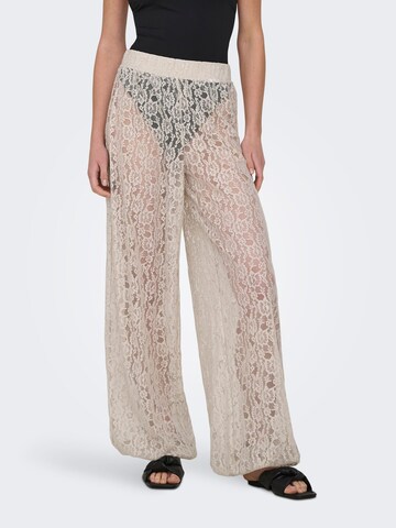 Barrel Pantalon 'ONLBea' ONLY en beige : devant