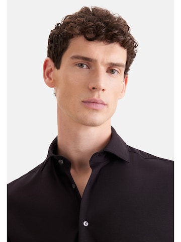 SEIDENSTICKER Slim Fit Hemd in Schwarz