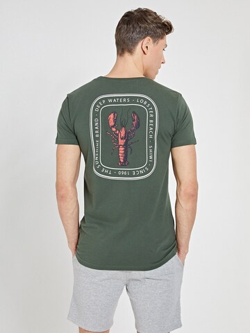 T-Shirt 'Lobster Beach' Shiwi en vert