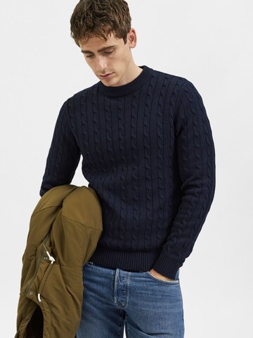 Pull-over 'SLHRyan' SELECTED HOMME en bleu