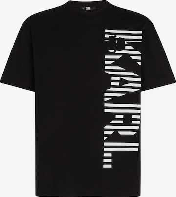 Tricou de la Karl Lagerfeld pe negru: față