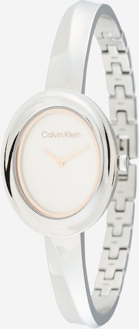 Calvin Klein - Relógios analógicos 'TWISTED BEZEL' em prata: frente