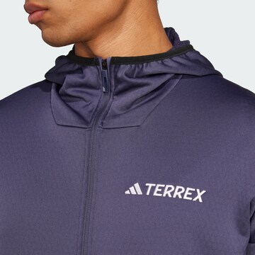 ADIDAS TERREX Funktionele fleece-jas 'Xperior' in Blauw
