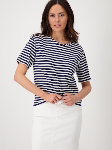T-shirt monari en bleu : devant