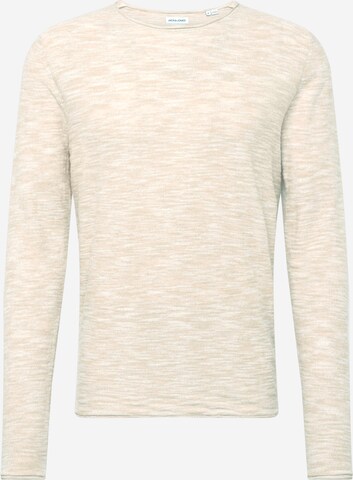 JACK & JONES Sweater in Beige: front