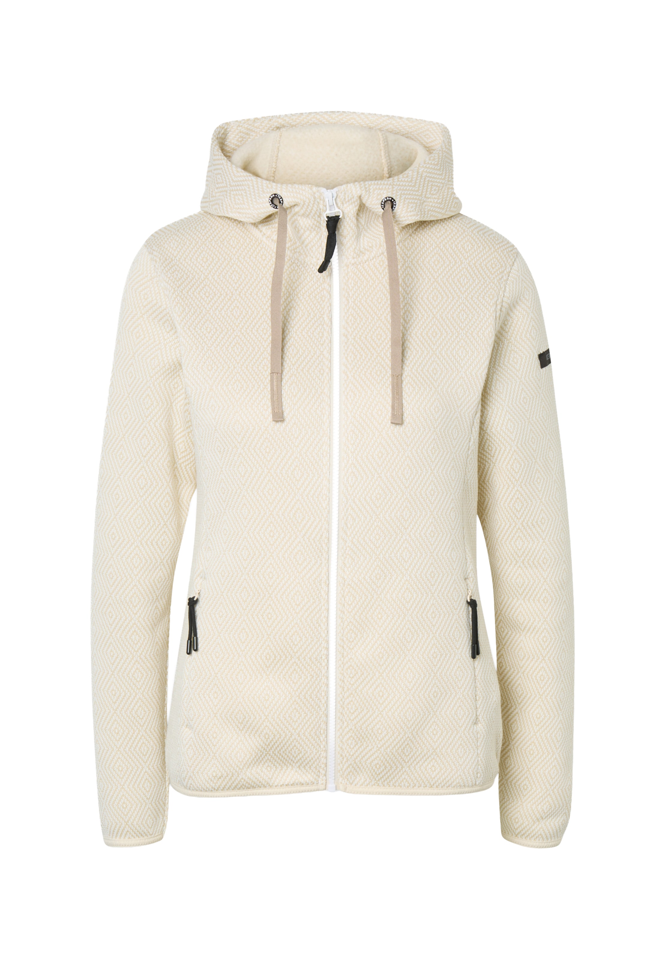 Veste en polaire fonctionnelle 'AUEN' ICEPEAK en beige : devant