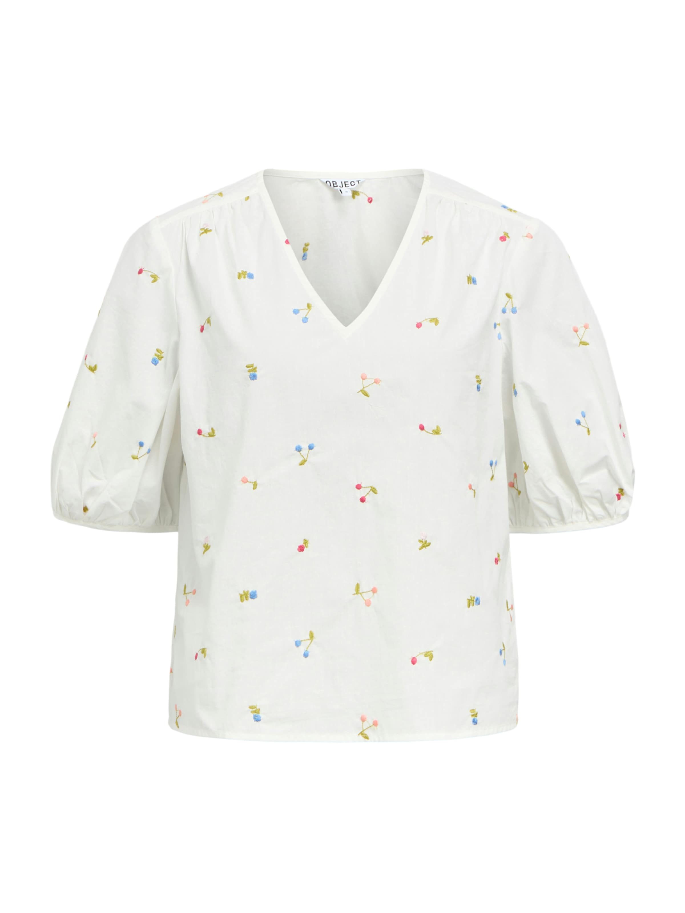 OBJECT Μπλούζα 'OBJFLOWIE' σε λευκό: μπροστά