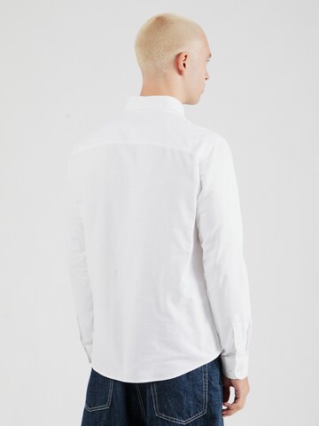 Coupe regular Chemise 'JREBOSCAR' JJ Rebel en blanc