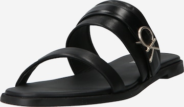 Calvin Klein - Sapato aberto em preto: frente